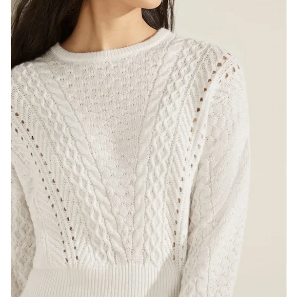 GUESS "Braya" Cable Knit Sweater - Picture 2 of 6
